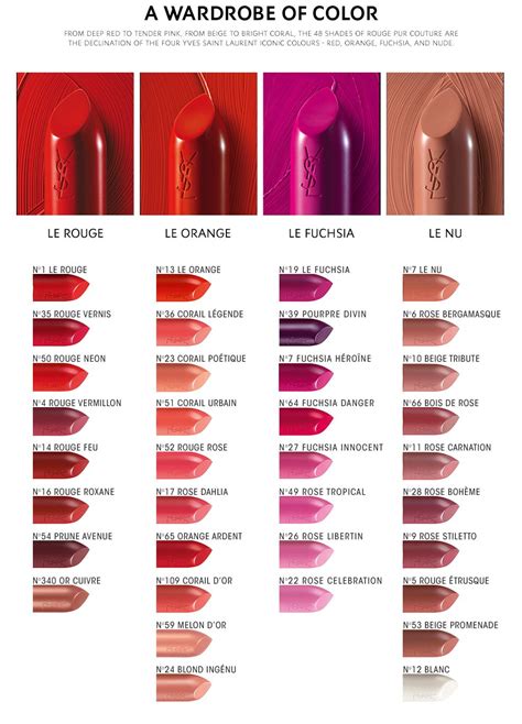 lip vinyl ysl|YSL lip gloss chart.